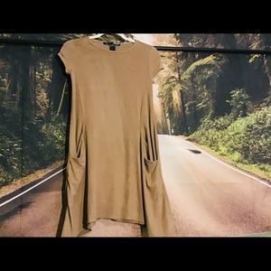 Tan faux Suede Tunic